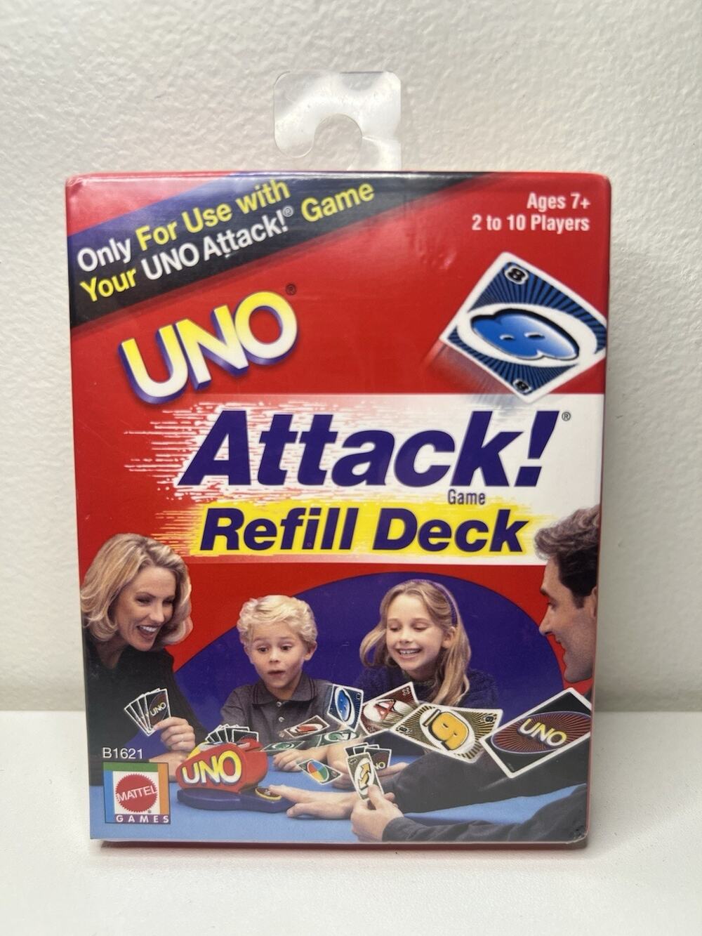 Vintage UNO Attack Refill Deck NEW SEALED FOR 2002 Mattel Card Game